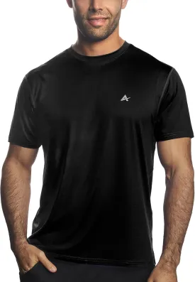 Arctic Cool Men??s Crew Neck Instant Cooling Moisture Wicking Performance UPF 50  Short Sleeve Workout Shirt