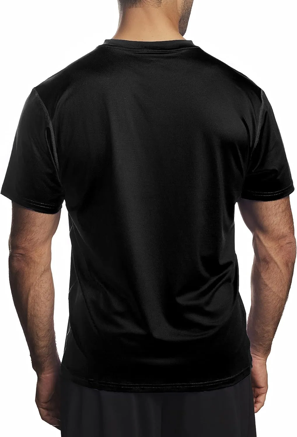 Arctic Cool Men??s Crew Neck Instant Cooling Moisture Wicking Performance UPF 50  Short Sleeve Workout Shirt