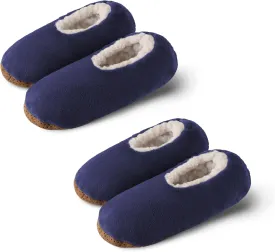 ELFJOY Mens Slipper Socks with Grippers Fuzzy House Slippers for Men Indoor Winter Warm Fleece Lined Sock Slippers