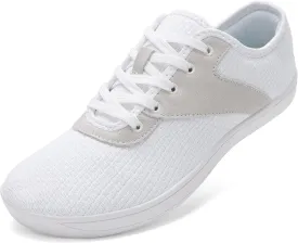 LCGJR Men's Wide Toe Box Shoes Minimalist Barefoot Walking Shoes Extra Wide Width Zero Drop Shoes Lightweight Breathable Sneakers