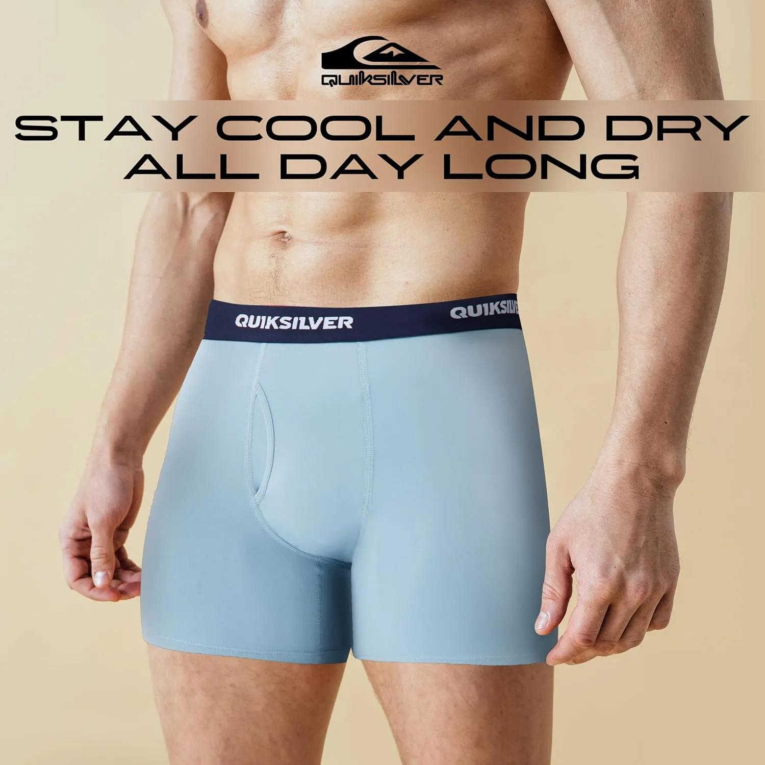 Quiksilver Mens Underwear 4 Pack Boxers for Men Supersoft Brushed Polyester Mens Boxer Briefs
