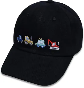 ZGDG Kids Boys Girls Baseball Cap Toddler Embroidery Car Trucker Hat Adjustable Washed Vintage Sun Fishing Hat for 3-8 Years